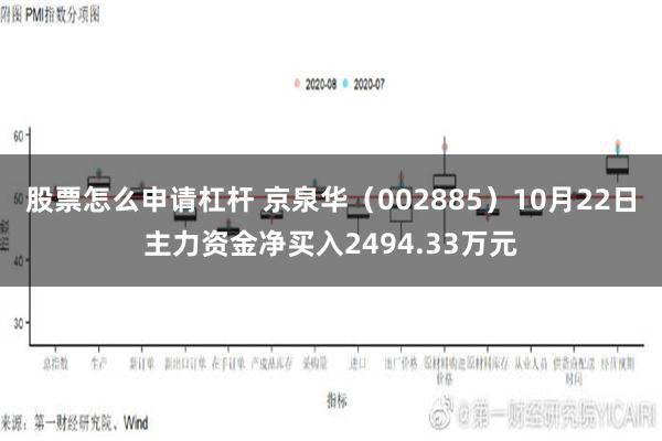 股票怎么申请杠杆 京泉华（002885）10月22日主力资金净买入2494.33万元