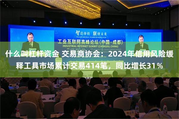 什么叫杠杆资金 交易商协会：2024年信用风险缓释工具市场累计交易414笔，同比增长31％