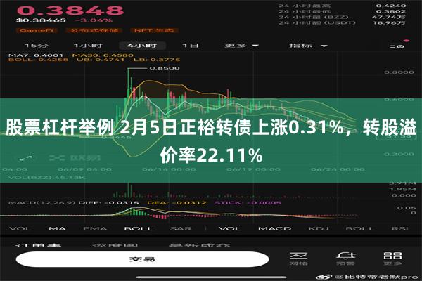 股票杠杆举例 2月5日正裕转债上涨0.31%，转股溢价率22.11%